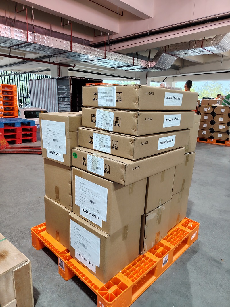 Urgent flygfraktleverans av delar från Zuanli Company China.